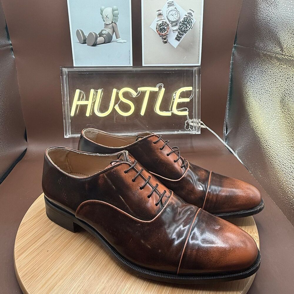 Scarosso Lorenzo lace-up Oxford shoes Made In Italy Size 43